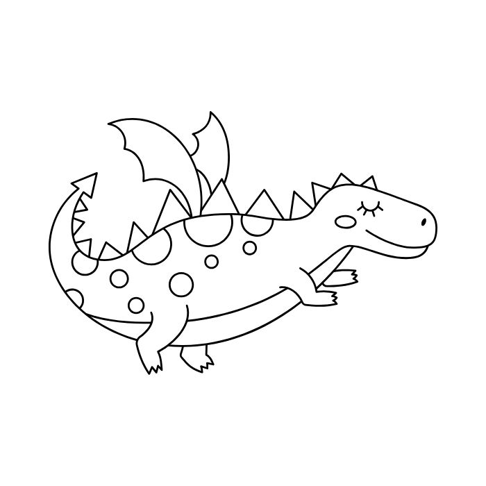 tranh tô màu con rồng 16