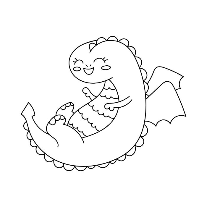 tranh tô màu con rồng 18