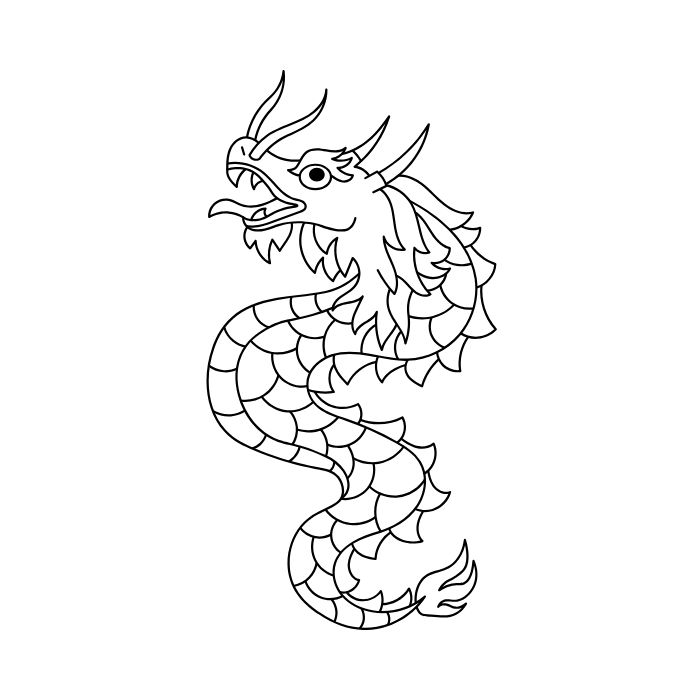 tranh tô màu con rồng 21