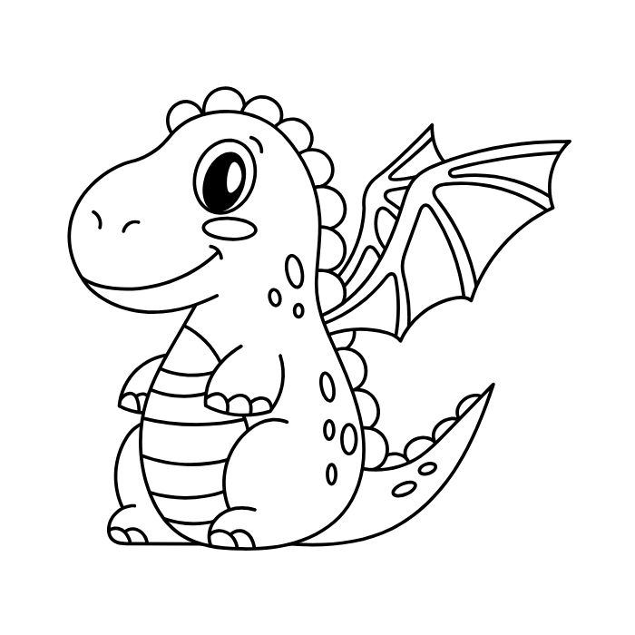 tranh tô màu con rồng 23