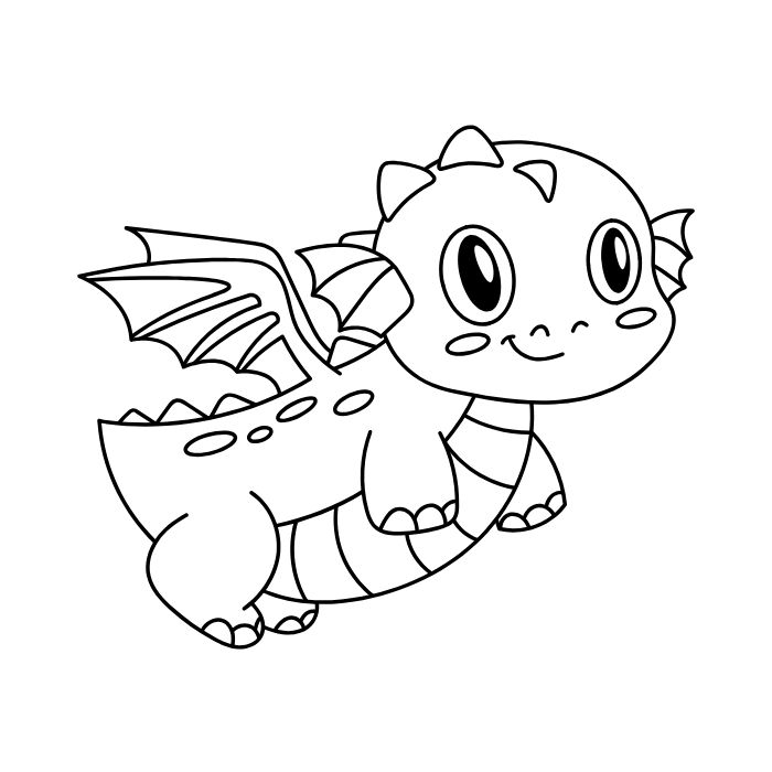 tranh tô màu con rồng 32