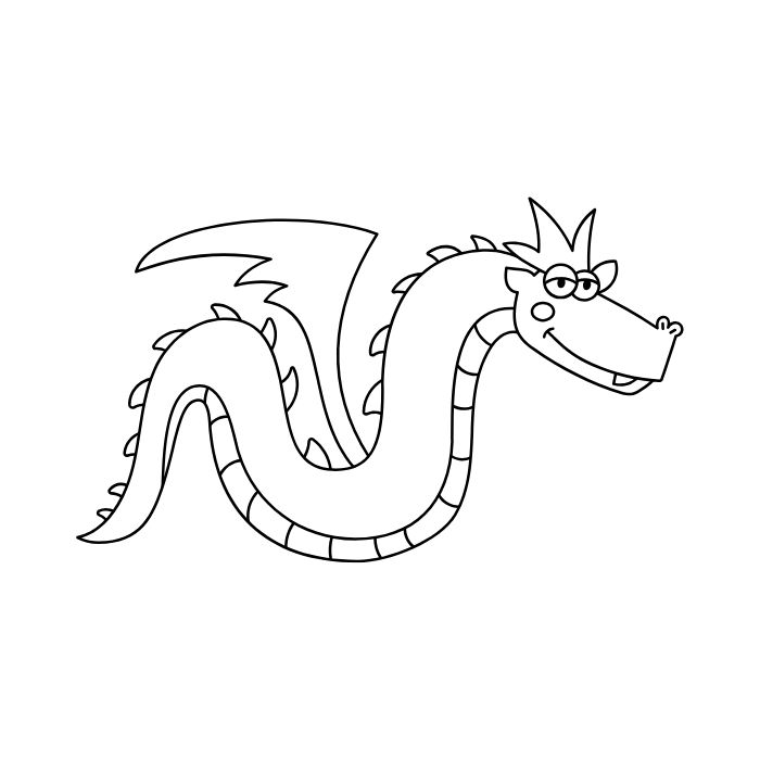 tranh tô màu con rồng 34