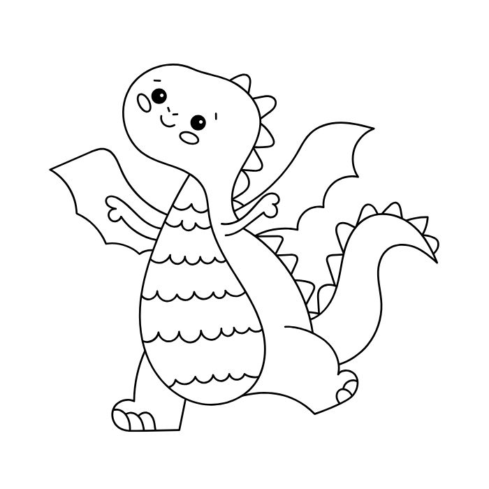 tranh tô màu con rồng 9