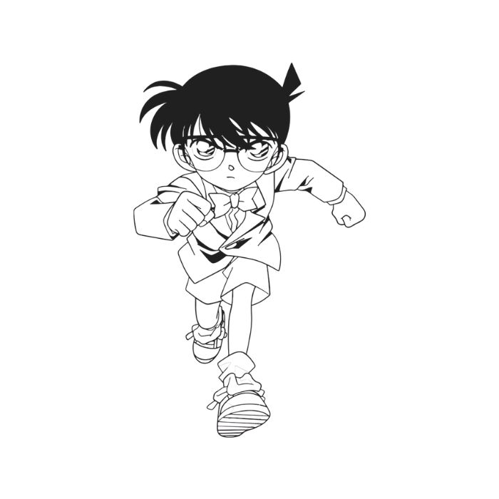 tranh tô màu conan 17