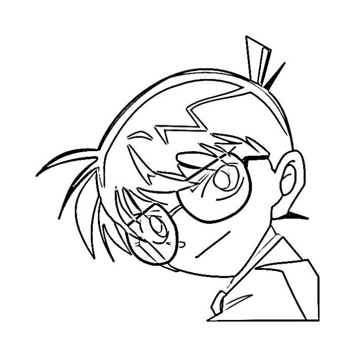 tranh tô màu conan 20