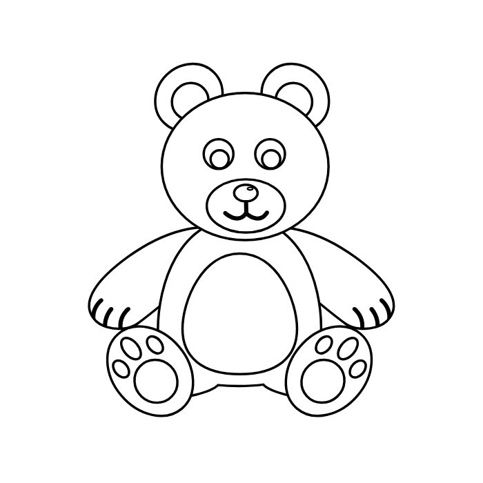 tranh tô màu gấu dâu 10