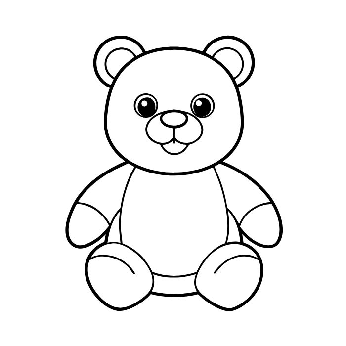 tranh tô màu gấu dâu 13