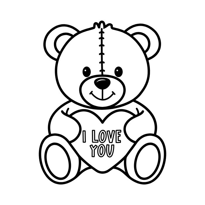 tranh tô màu gấu dâu 16