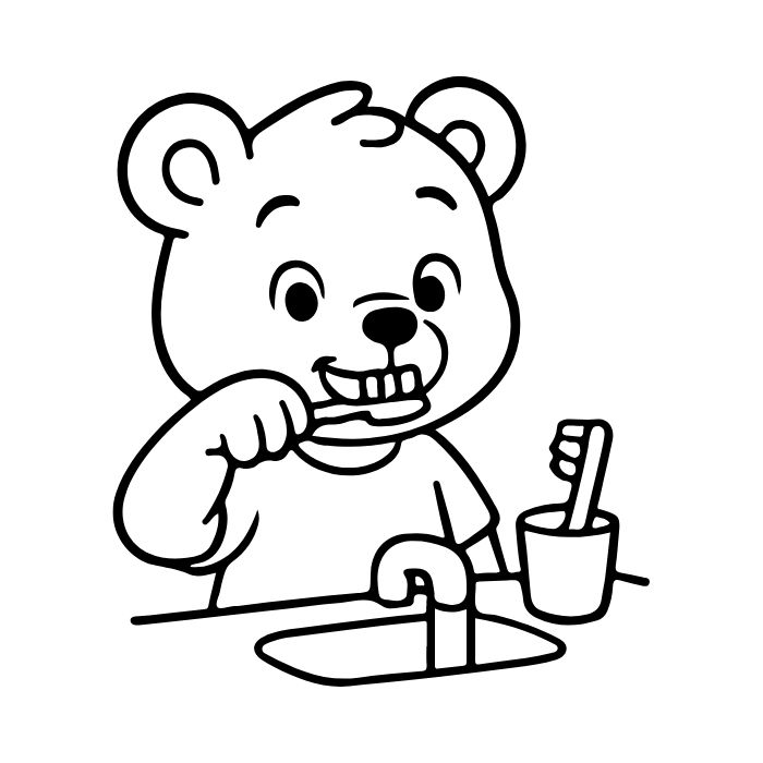 tranh tô màu gấu dâu 3