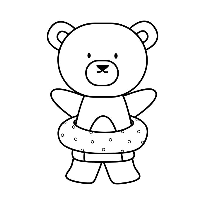 tranh tô màu gấu dâu 33