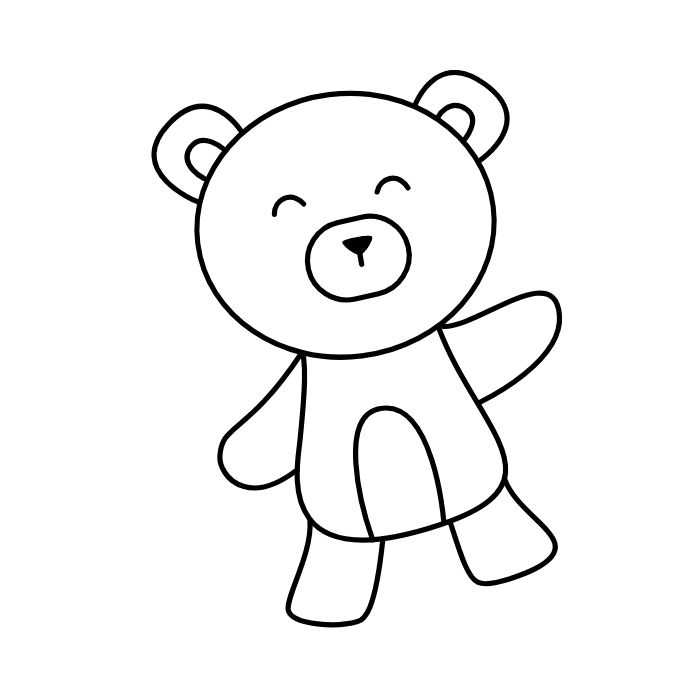 tranh tô màu gấu dâu 34