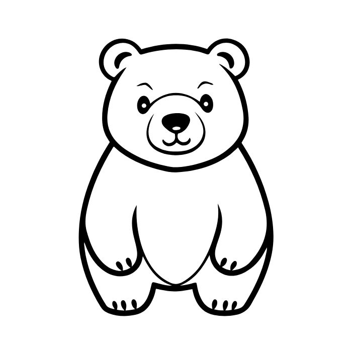 tranh tô màu gấu dâu 5