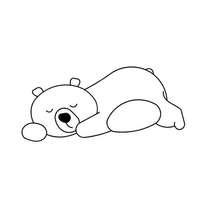 tranh tô màu gấu dâu 7