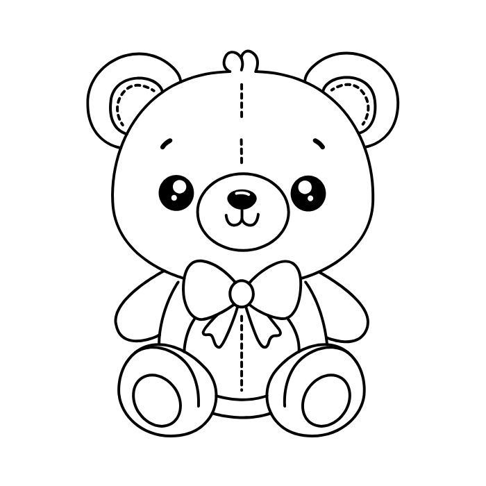 tranh tô màu gấu dâu 8