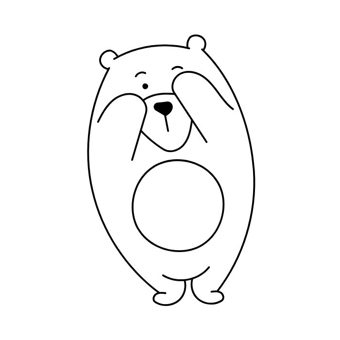 tranh tô màu gấu dâu 9