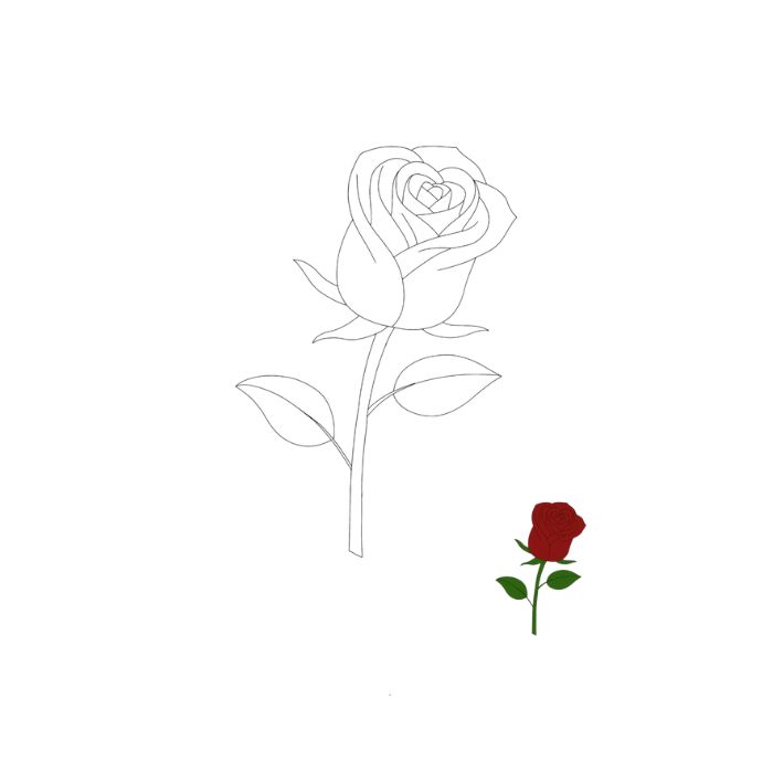 tranh tô màu hoa hồng 28