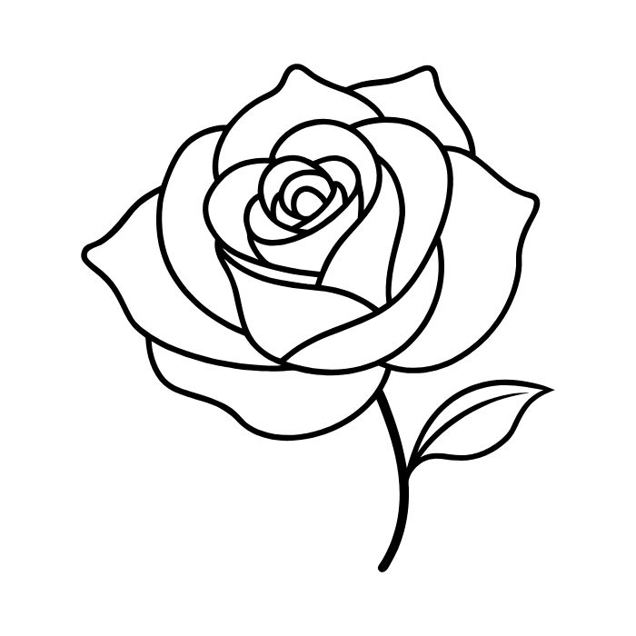 tranh tô màu hoa hồng 31