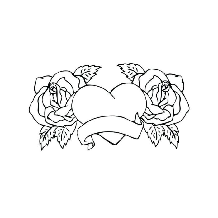 tranh tô màu hoa hồng 33