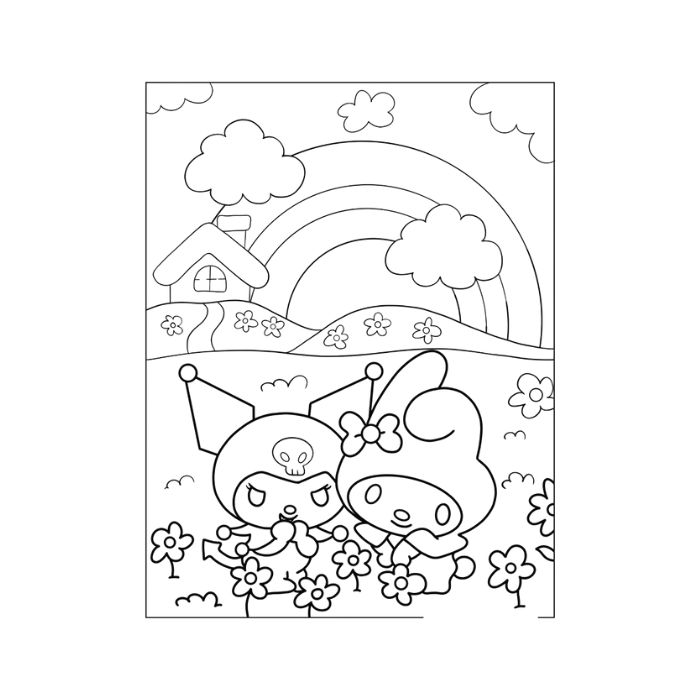 tranh tô màu my melody 1