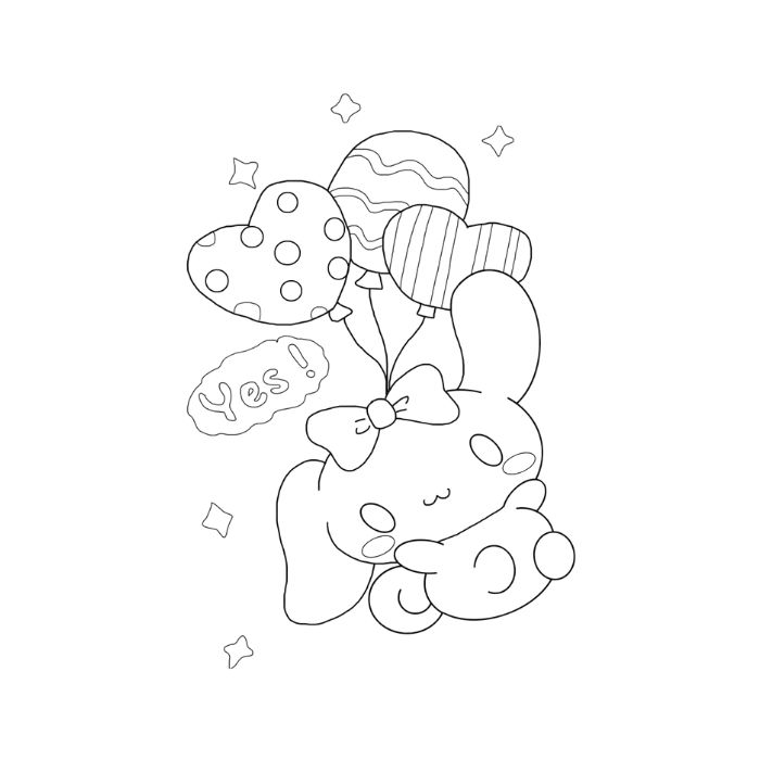 tranh tô màu my melody 15