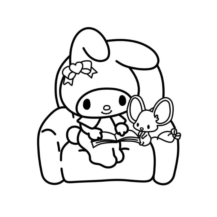 tranh tô màu my melody 16