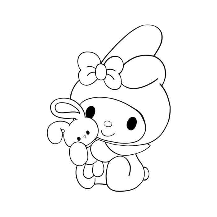 tranh tô màu my melody 19