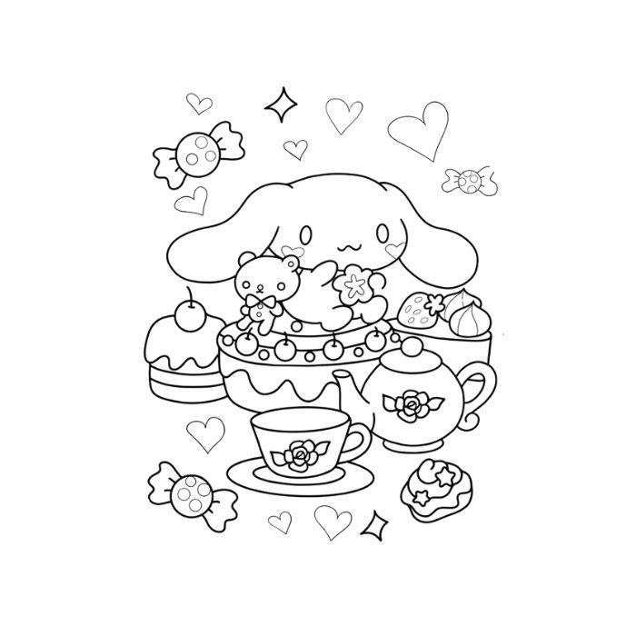 tranh tô màu my melody 2