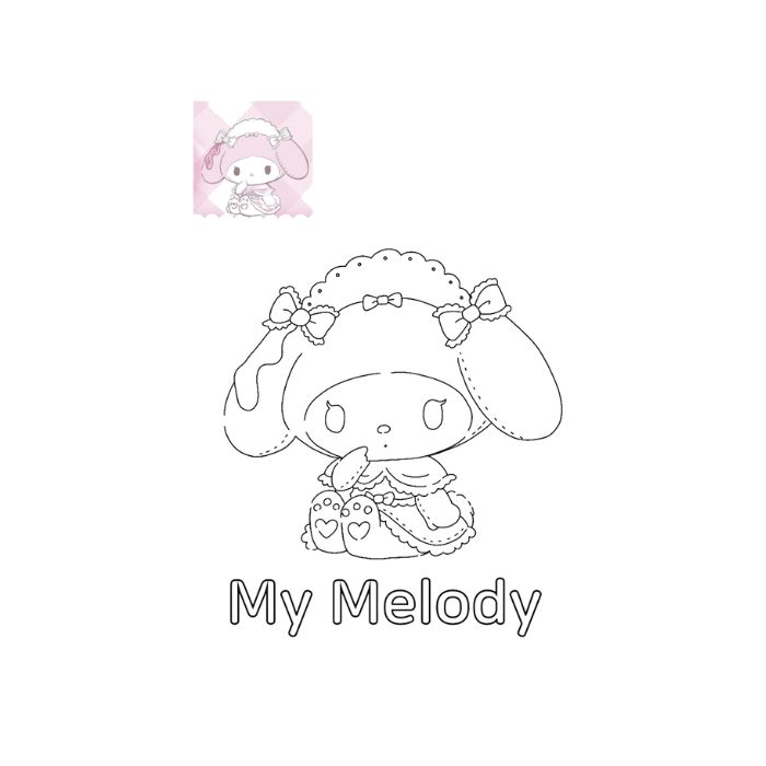 tranh tô màu my melody 20