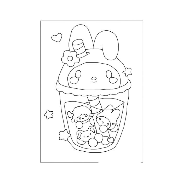 tranh tô màu my melody 24