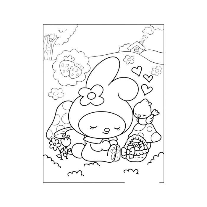 tranh tô màu my melody 25