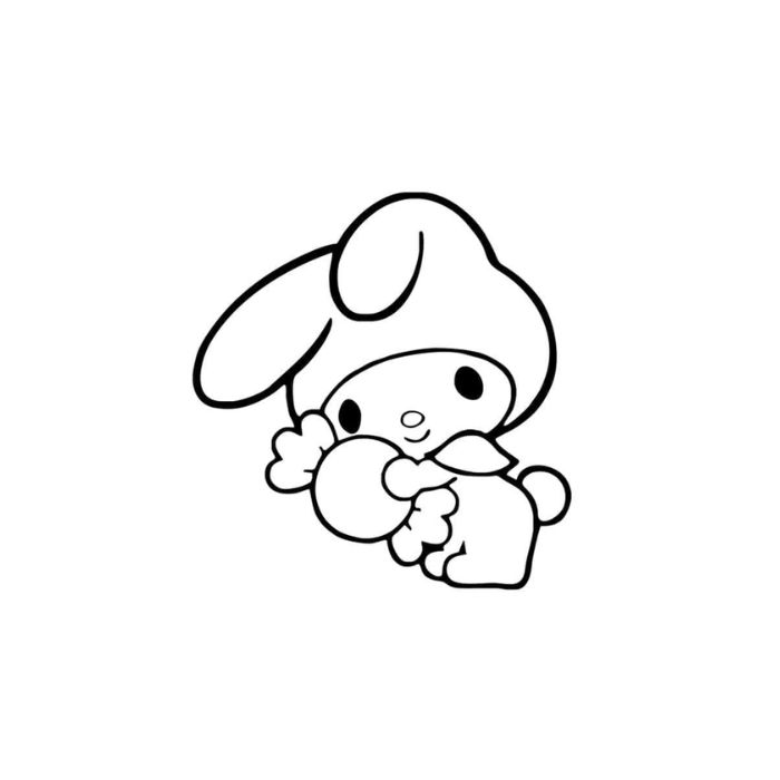 tranh tô màu my melody 27