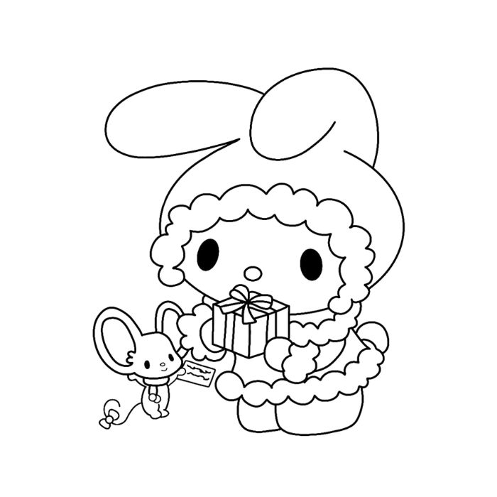 tranh tô màu my melody 28