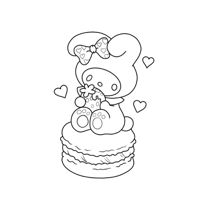 tranh tô màu my melody 29