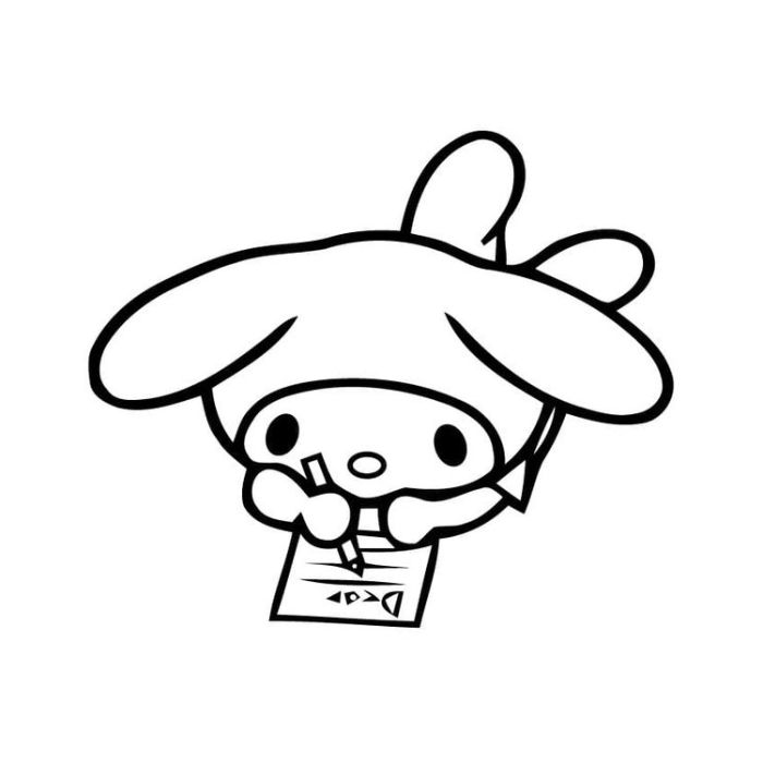 tranh tô màu my melody 3