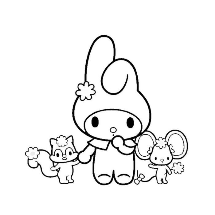 tranh tô màu my melody 30