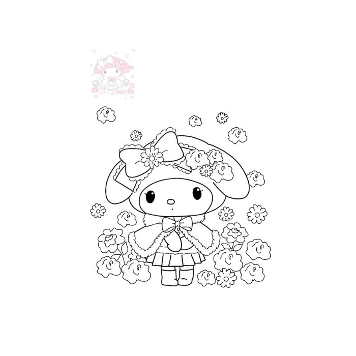 tranh tô màu my melody 31