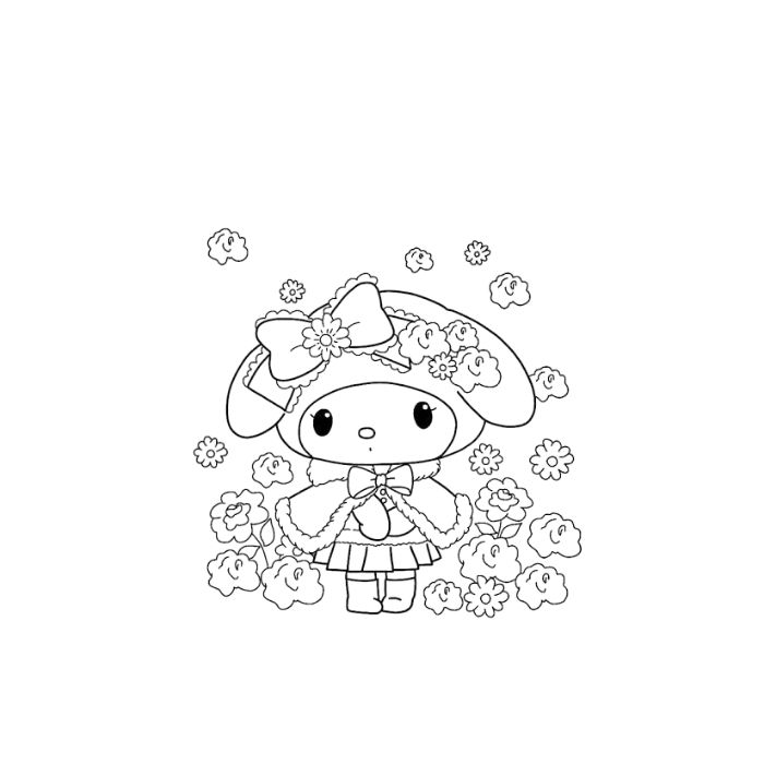 tranh tô màu my melody 32