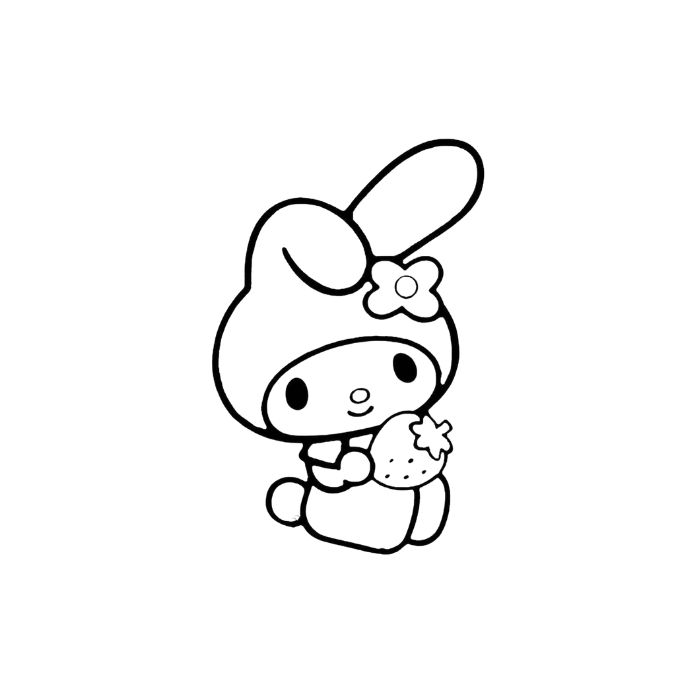 tranh tô màu my melody 34