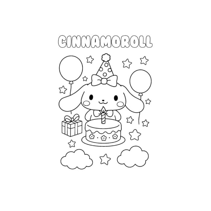 tranh tô màu my melody 35