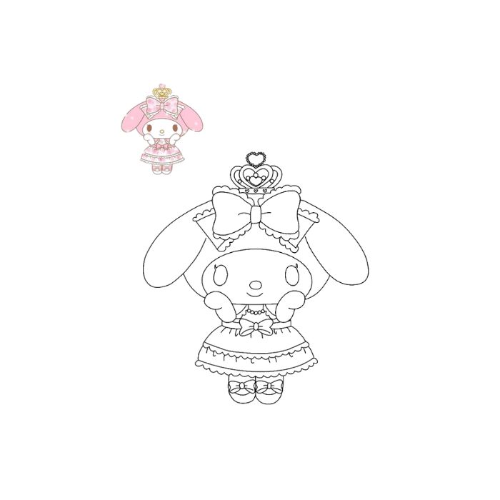 tranh tô màu my melody 36