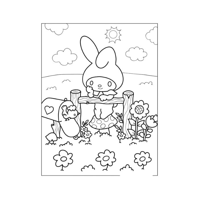 tranh tô màu my melody 4