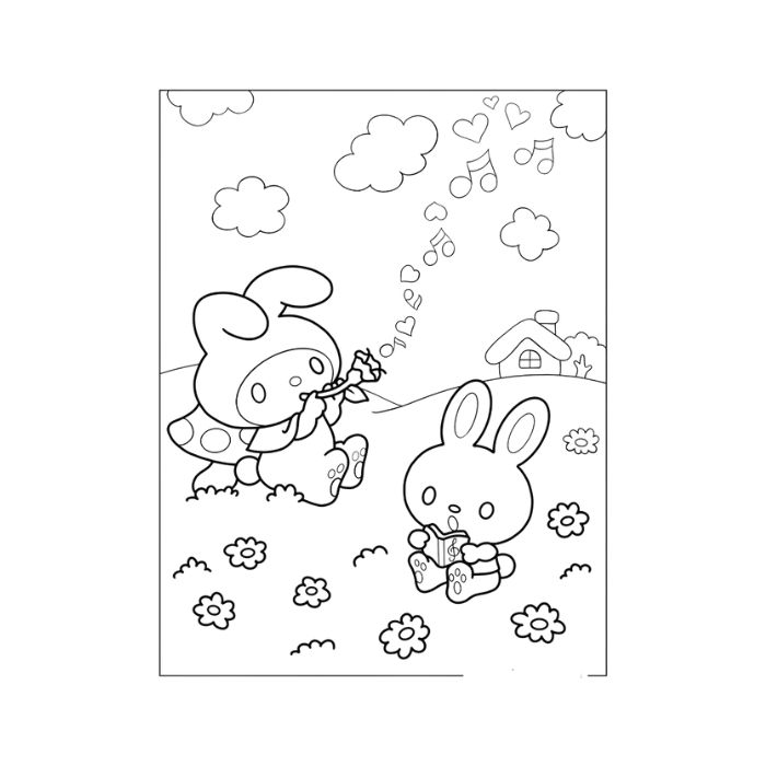 tranh tô màu my melody 6