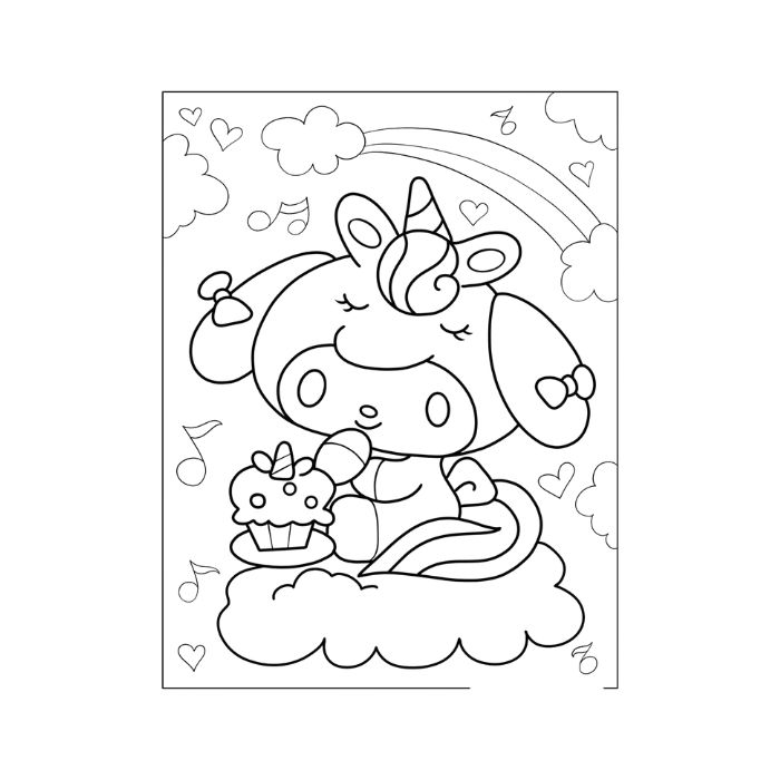 tranh tô màu my melody 8