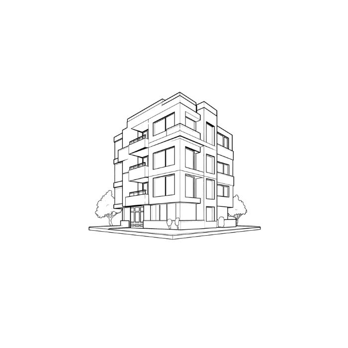 tranh tô màu ngôi nhà cao tầng 25