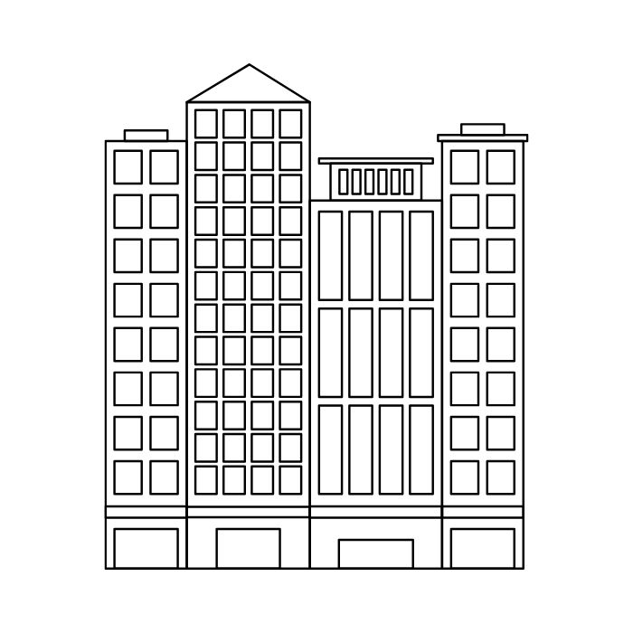 tranh tô màu ngôi nhà cao tầng 36