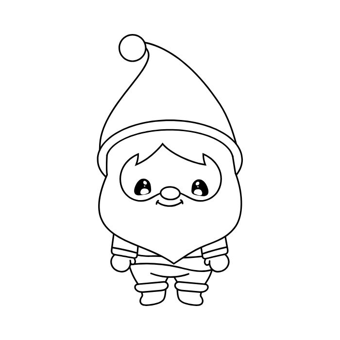 tranh tô màu ông già noel 15