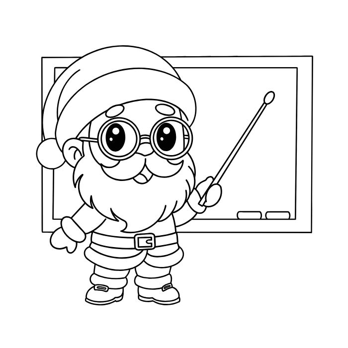 tranh tô màu ông già noel 16