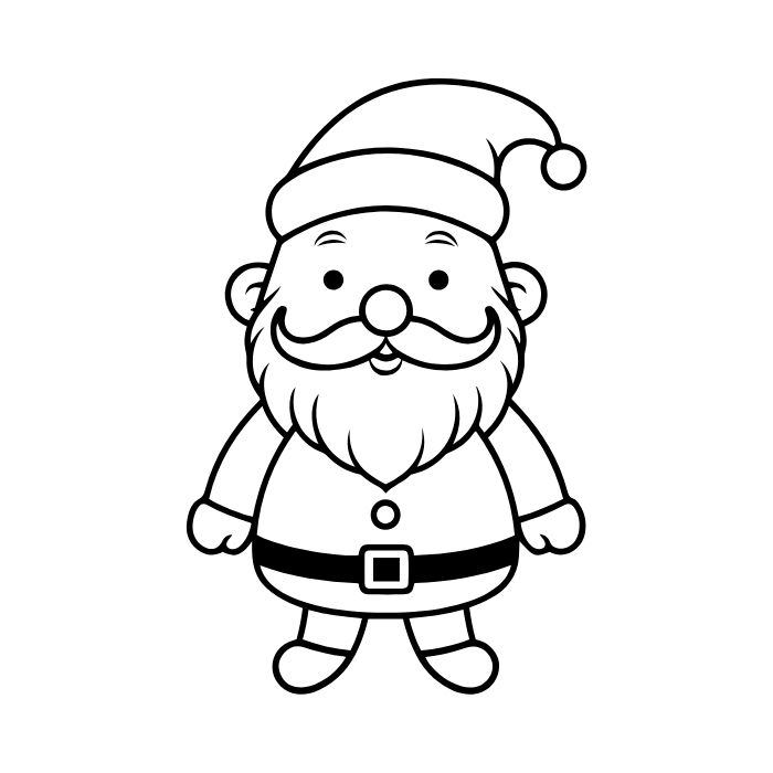 tranh tô màu ông già noel 25