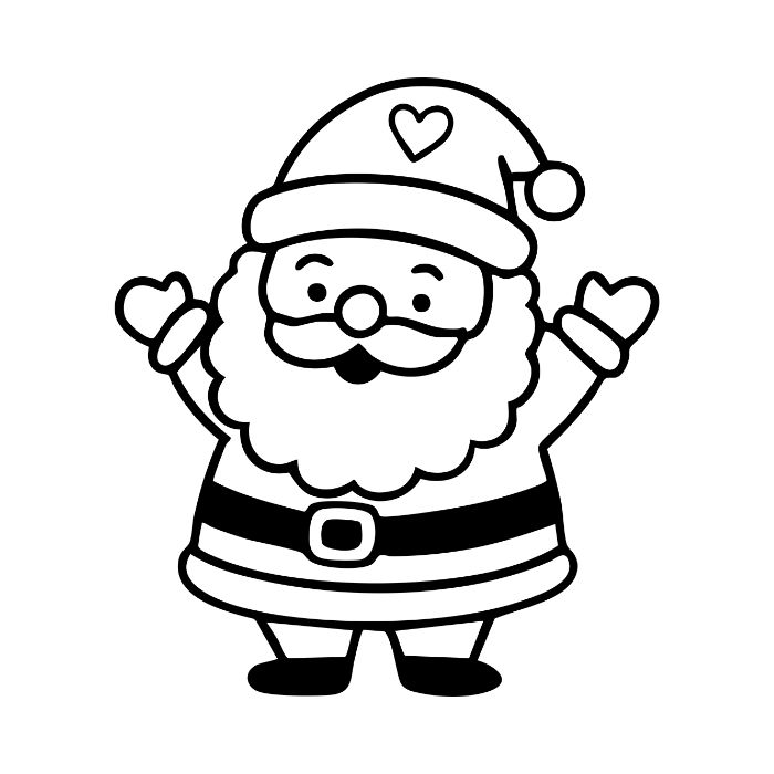 tranh tô màu ông già noel 30