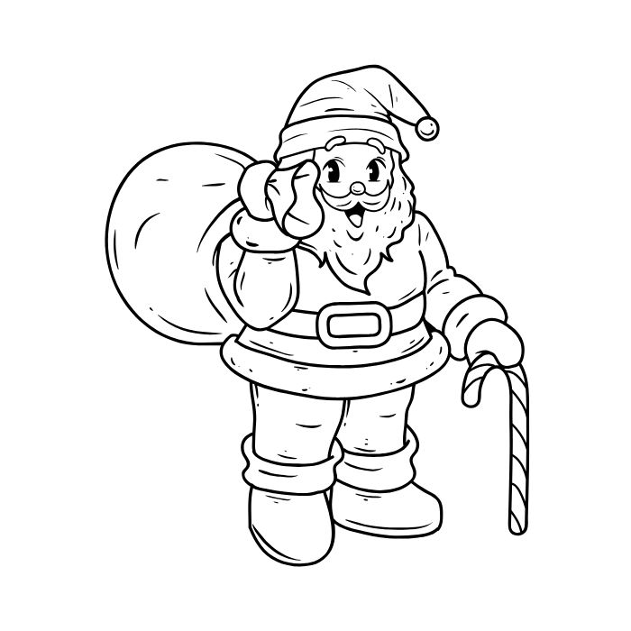 tranh tô màu ông già noel 31